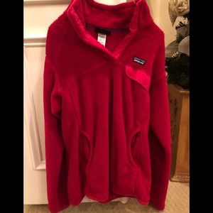 Red Patagonia Women’s Pullover- Size Large